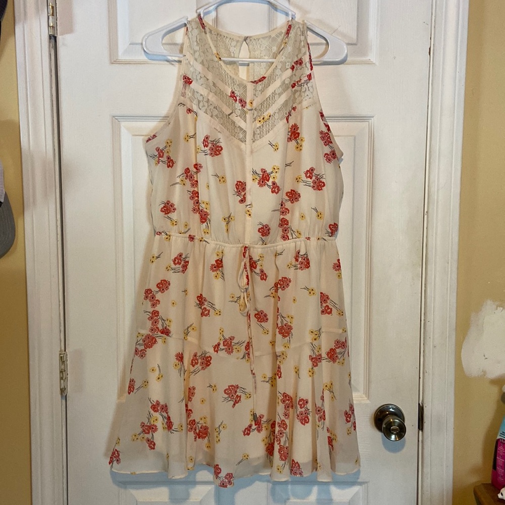 Yellow floral dress